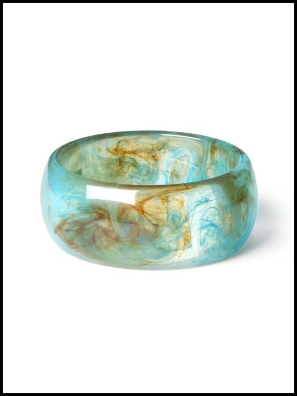 Chunky Acrylic Cuff Bangle Bracelet for Women, Colorful Resin Acetate Wide